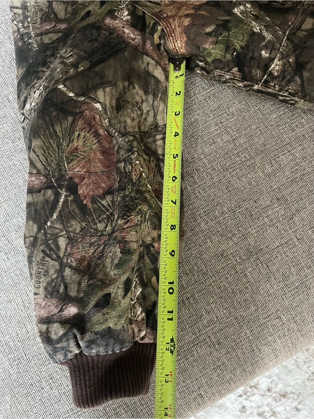 Carhartt Kids' Camo Hooded Jacket - Realtree Green size M 10-12 - Picture 5 of 5